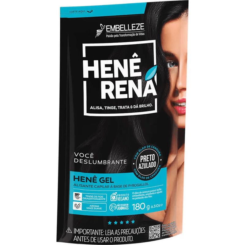 Embelleze Rená Henê Preto Azulado 180g