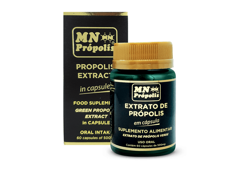 MN Propolis Brazilian Green Propolis Extract 60 Capsules 500mg