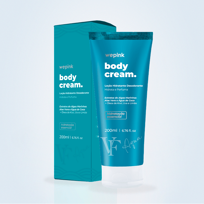 Body Cream VF Aqua Desodorante Hidratante Wepink - 200ml