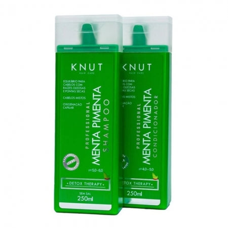 Knut Peppermint Kit Shampoo 250ml + Conditioner 250ml + Scalp Scrub 300g