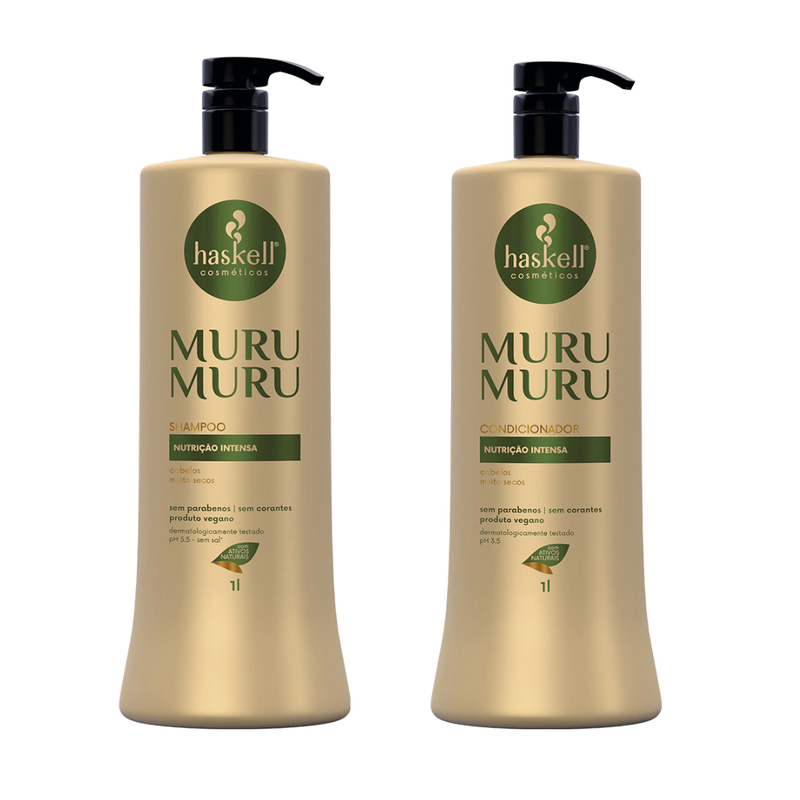 Haskell - Murumuru - Shampoo and Conditioner Kit (2 x 1L) - (2 x 33.81FlOz)