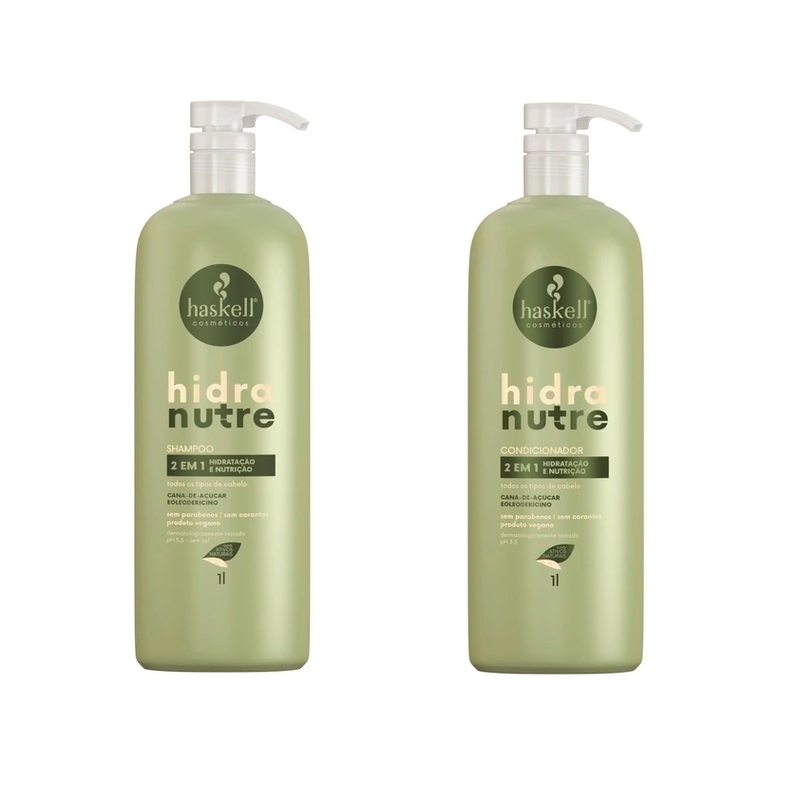 Haskell - Hidranutre - Shampoo and Conditioner Kit (2 x 1L) - (2 x 33.81FlOz)