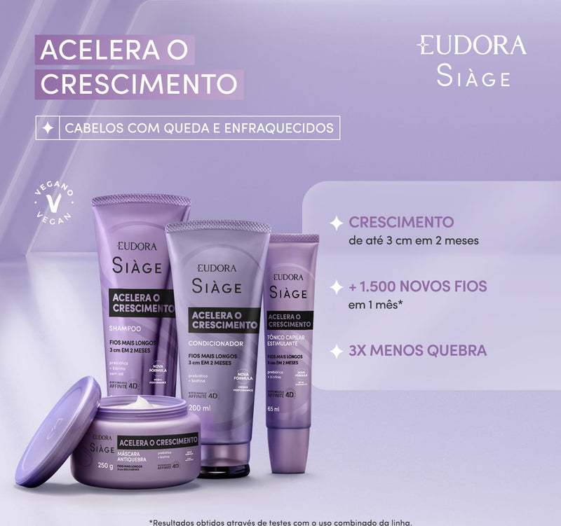 Eudora Siàge Combo Accelerates Growth: Shampoo 250ml + Conditioner 200ml + Hair Mask 250g