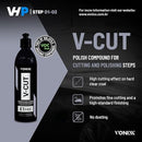 Vonixx V-Cut Heavy Cut Polishing Compound – Paint Correction 500 ml (16.9 fl oz)