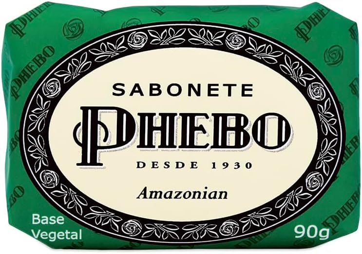 Phebo Traditional Line - Amazonian Glycerin Bar Soap (12 x 90 Gr) - (Phebo Classic Collection - Glycerin Bar Soap Amazonian Soap (12 x 3.2 Net Oz))