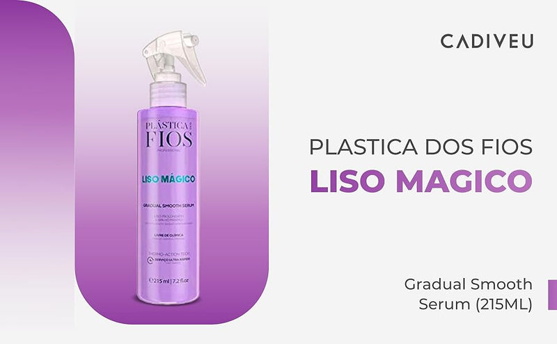 Cadiveu Plastica dos Fios Liso Magico Gradual Smooth Serum 250ml/ 7.2 fl.oz.
