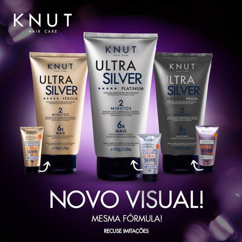 KNUT Máscara Ultra Silver Platinum 150g