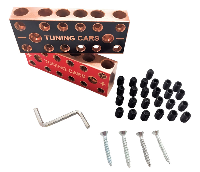 6x6 Copper Busbar Distribution Block