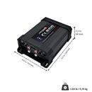 STETSOM CL 800.4 2 Ohm Car Audio Amplifier – 800 Watts RMS, 4 Channel Class D Full Range Amp, Compact Multichannel Stereo Amplifier with RCA & High Level Input, HPF/LPF Crossover, Brazilian Technology
