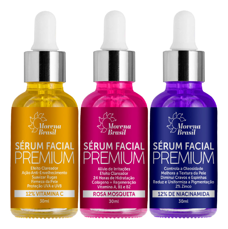 Kit 3x Serum Vitamin C-10 + Rosehip + Niacinamide