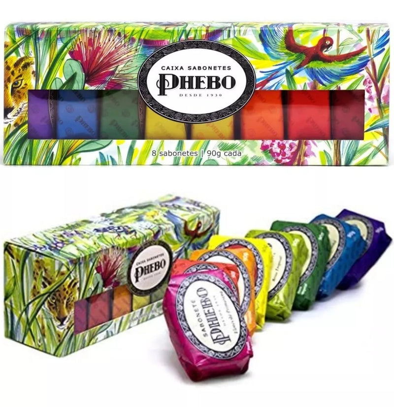 Phebo Amazônia Glycerin Soap Box 8 units 90g//3.17 oz.