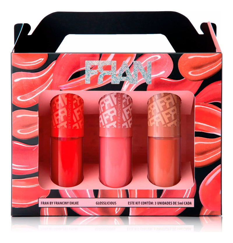 Fran By Glosslicious Lip Gloss Kit Glossy Finish Color Franciny Ehlke Glosslicious