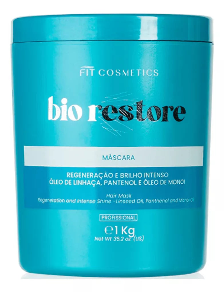 Fit Cosmetics Bio Restore Reconstruction Kit Shampoo 1L and Mask 1Kg