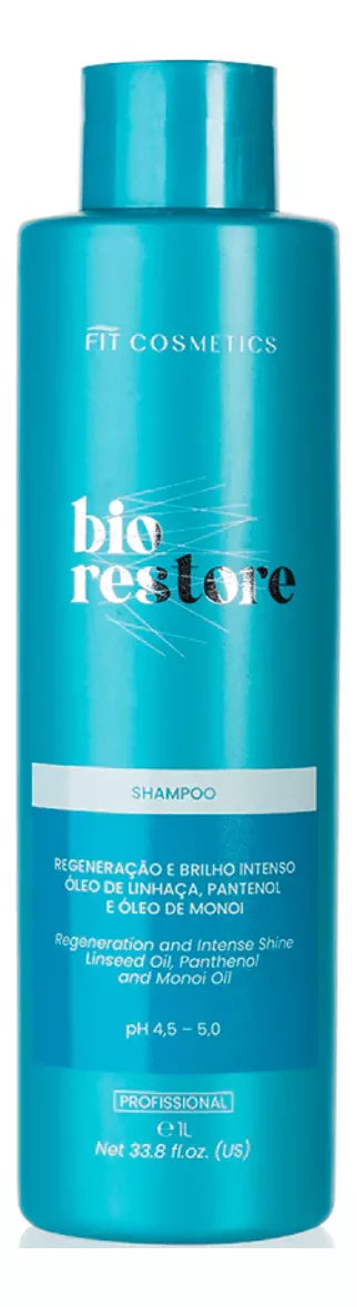 Fit Cosmetics Bio Restore Reconstruction Kit Shampoo 1L and Mask 1Kg