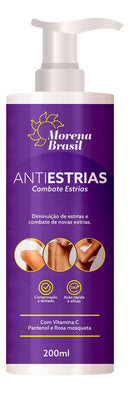Anti-Stretch Mark Cream 200g Morena Brasil Fragrance Free