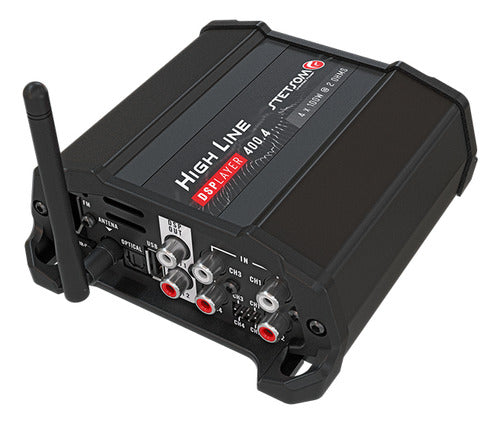 Stetsom Hl400.4 DS Player Amplifier Audio Car Dsp Bt Usb Fm Fio E Rca