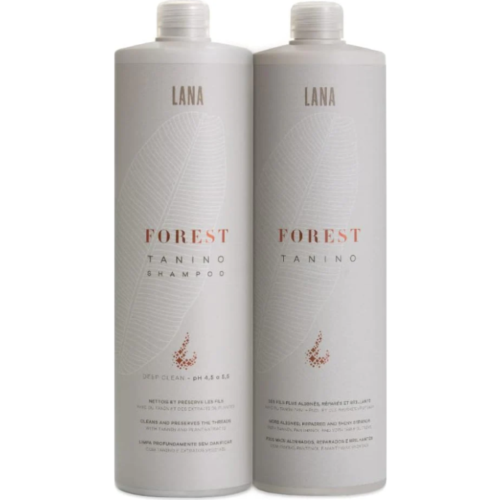 Lana Brasiles Forest Tanino Hair Kit 2×1L | Professional Brazilian Smoothing