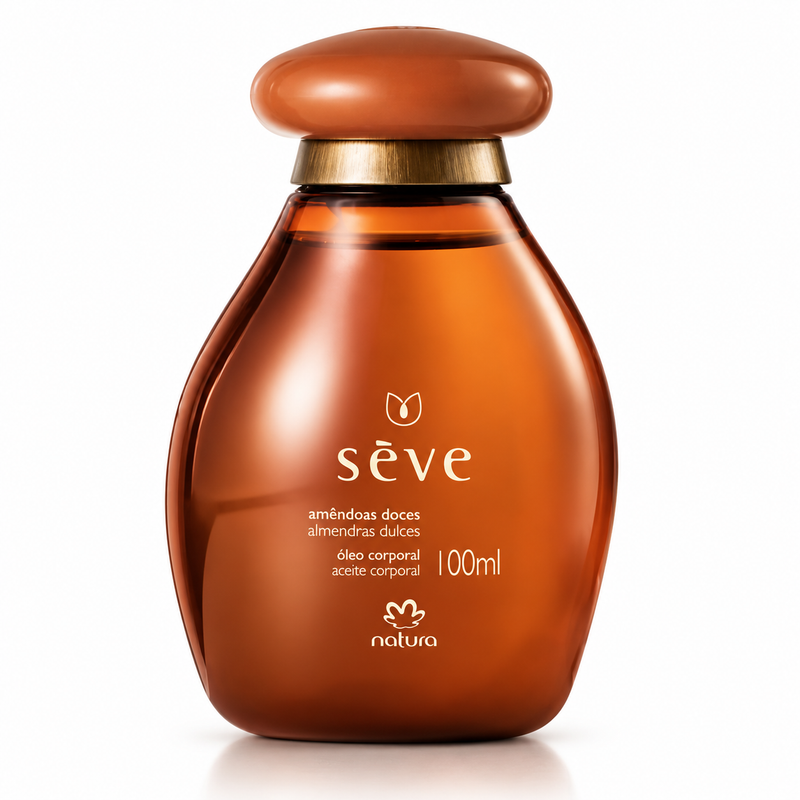 Natura Seve Sweet Almond Body Oil 100ml Moisturizing Brazilian Skincare