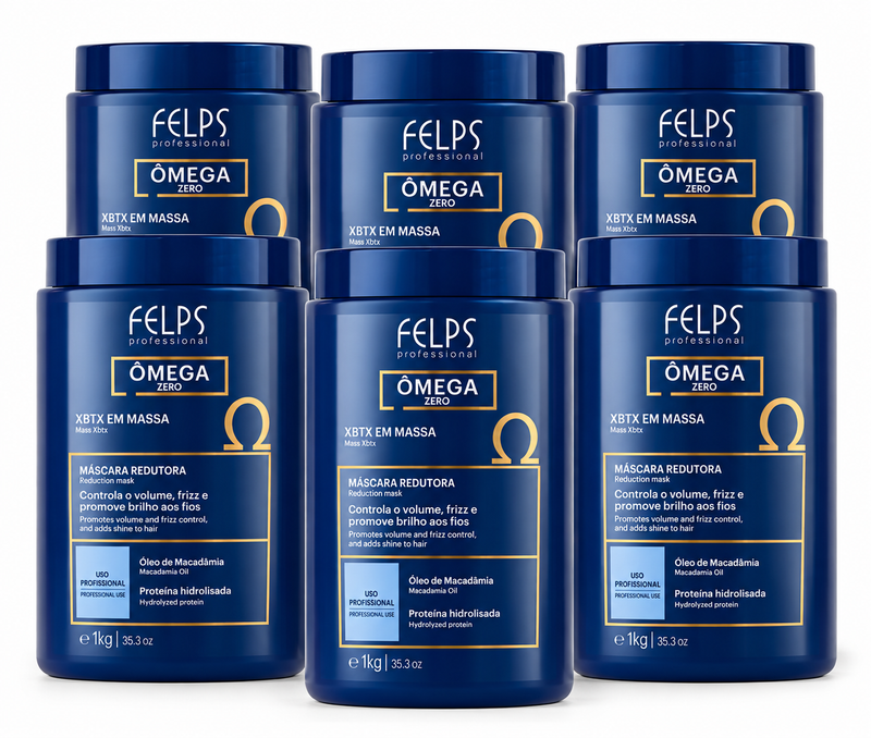 Felps XBTX Omega Zero Professional Volume Control Hair Mask Kit – 6×1Kg