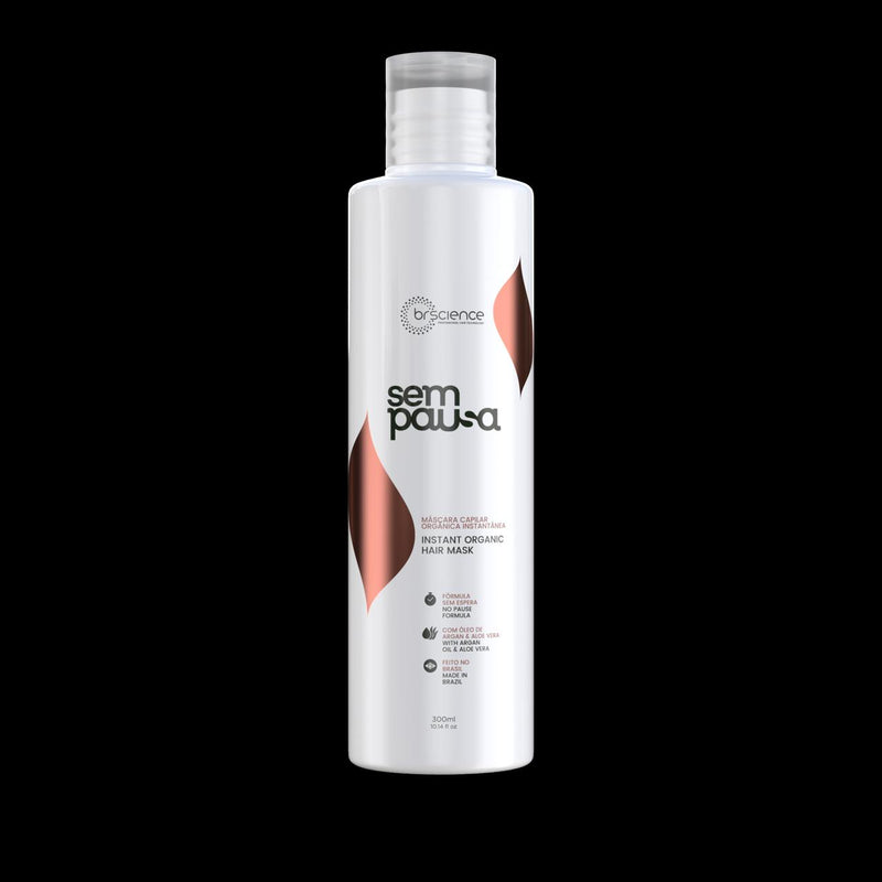 Brscience Sem Pausa Organic Progressive Hair Mask – 300mL | One-Step Smoothing & Frizz Control