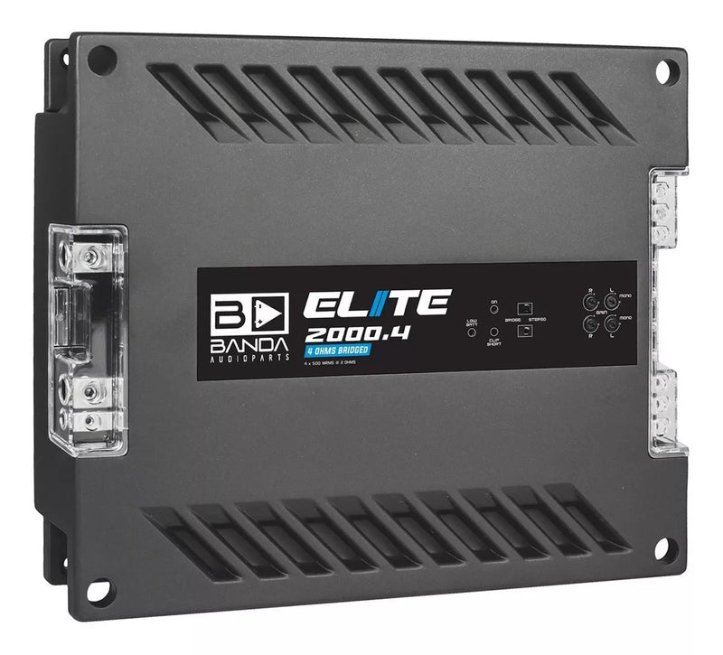 Banda Elite 2000.4 Amplifier Audio Car 2000 Watts RMS 4 Channels - BuyBrazil