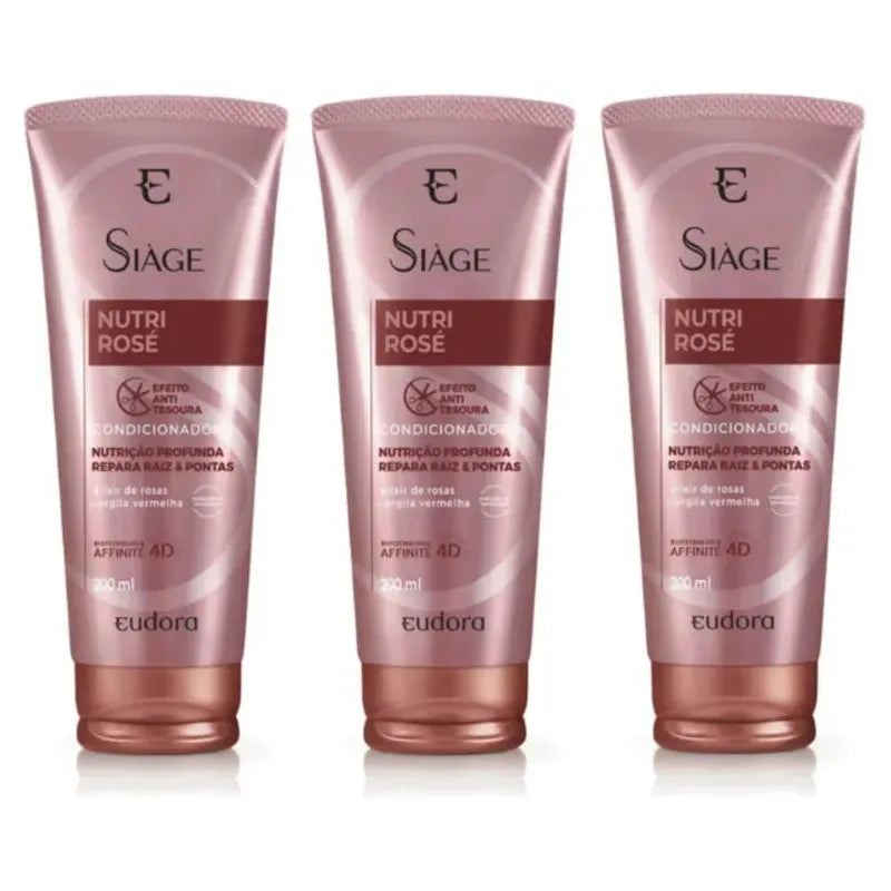 Eudora Siàge Kit Nutri Rosé Conditioner (3 Units)