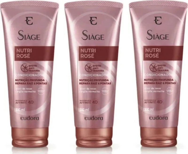 Eudora Siàge Kit Nutri Rosé Conditioner (3 Units)