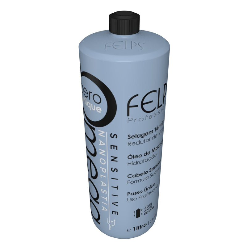 Felps Omega Zero Unique Sensitive Progressive Brush Brazilian Keratin Heir Treatment 1000ml/33.8 fl.oz.