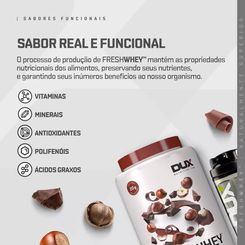 FreshWhey Chocolate e Avelã – Pote 900g