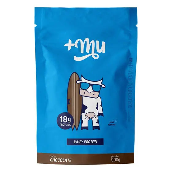 +Mu Whey Concentrate Chocolate – Refil 900g