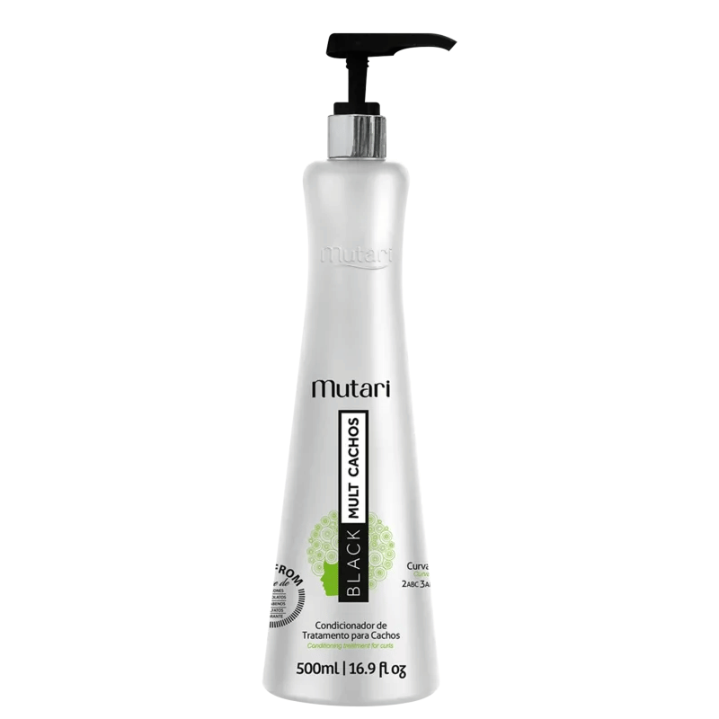 MUTARI Black Mult Cachos Shampoo and Conditioner Kit 2X500ml