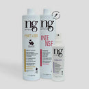 NG de France Fast Liss Vegan Realignment Kit: Fast Liss | Intense Shampoo 2X1000ml | Thermo Repair Spray