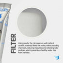 Stefani Sterilizing Ceramic Water Filter Cartridge Set – Triple Action Filtration with Activated Carbon & Silver (3 Pack)