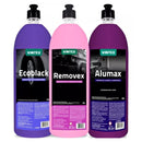 Vonixx Car Cleaning Maintenance Kit – Removex, Alumax & Ecoblack 3×1.5L